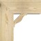 Ekena Millwork Funston Block Rough Sawn Bracket w/ Offset Brace, Douglas Fir, 8"W x 18"D x 18"H BKT0806X18X18FST05RDF - alternate 3